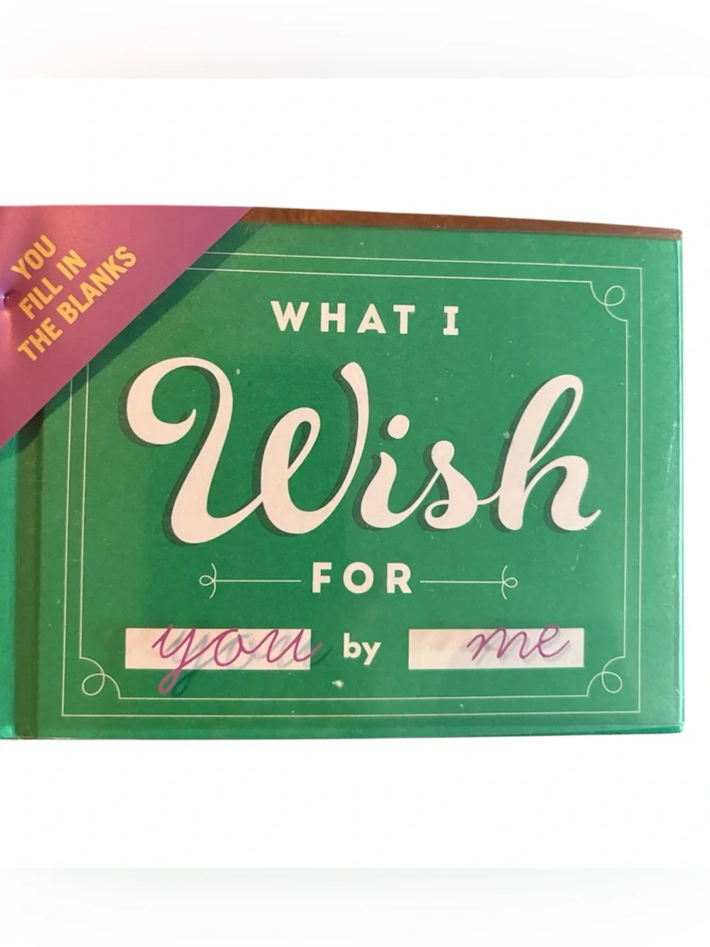 What I wish for you by me journal